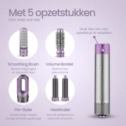 Merkloos Airwrap 5 In 1 Multistyler - Krultang - Multi Styler - Stijltang - Automatische - Föhnborstel - Roterend - Inclusief 5 Opzetstukken 15 Merkloos Airwrap 5 In 1 Multistyler - Krultang - Multi Styler - Stijltang - Automatische - Föhnborstel - Roterend - Inclusief 5 Opzetstukken -BaByliss Verkoopwinkel 1200x1200 3515
