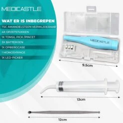 MediCastle™ Amandelsteen Verwijderaar - Tonsil Stone Remover - 6 Delige| Kit 14 MediCastle™ Amandelsteen Verwijderaar - Tonsil Stone Remover - 6 Delige| Kit -BaByliss Verkoopwinkel 1200x1200 365
