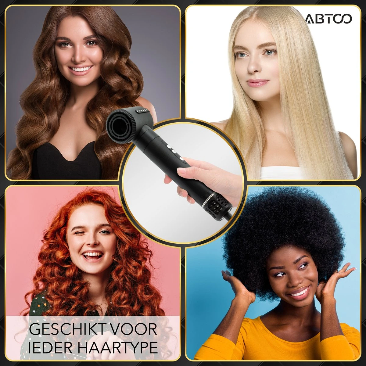 ABTOO Professionele 7-in-1 Airwrap Föhnborstel & Haarstijler - Inclusief Opbergdoos & Hittebestendige Handschoen - Haardroger Föhn Met Borstel Styler - Elektrische Haarborstel / Krultang - Multistyler Krulborstel - Magische Stijlborstel - Hairwrap 8 ABTOO Professionele 7-in-1 Airwrap Föhnborstel & Haarstijler - Inclusief Opbergdoos & Hittebestendige Handschoen - Haardroger Föhn Met Borstel Styler - Elektrische Haarborstel / Krultang - Multistyler Krulborstel - Magische Stijlborstel - Hairwrap - Afbeelding 6
