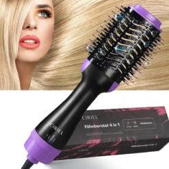 Ciriel CT31 Pro - Fohnborstel - Paars - Fohn - Haardroger - Krulborstel - Magic Brush - 4 In 1 - Krultang - Stijltang - Beauty - Borstel - Keramisch