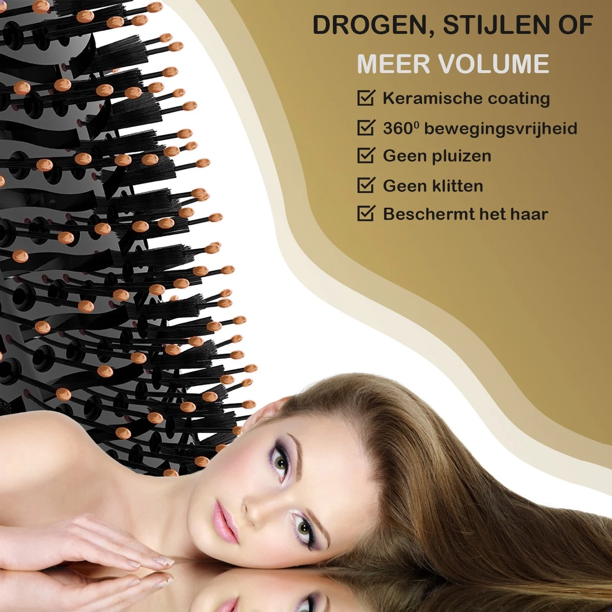 AG110 Luxe 3-in-1 Fohnborstel - Goud - Keramische Fohnborstels - Inclusief Travelbag, 12 Kleefrollen & 12 Haarclips - Ronde Borstel - 1000w - Krulborstel - Magic Brush - Lang/Kort/Stijl/Krullen Zwart 15 AG110 Luxe 3-in-1 Fohnborstel - Goud - Keramische Fohnborstels - Inclusief Travelbag, 12 Kleefrollen & 12 Haarclips - Ronde Borstel - 1000w - Krulborstel - Magic Brush - Lang/Kort/Stijl/Krullen Zwart - Afbeelding 13