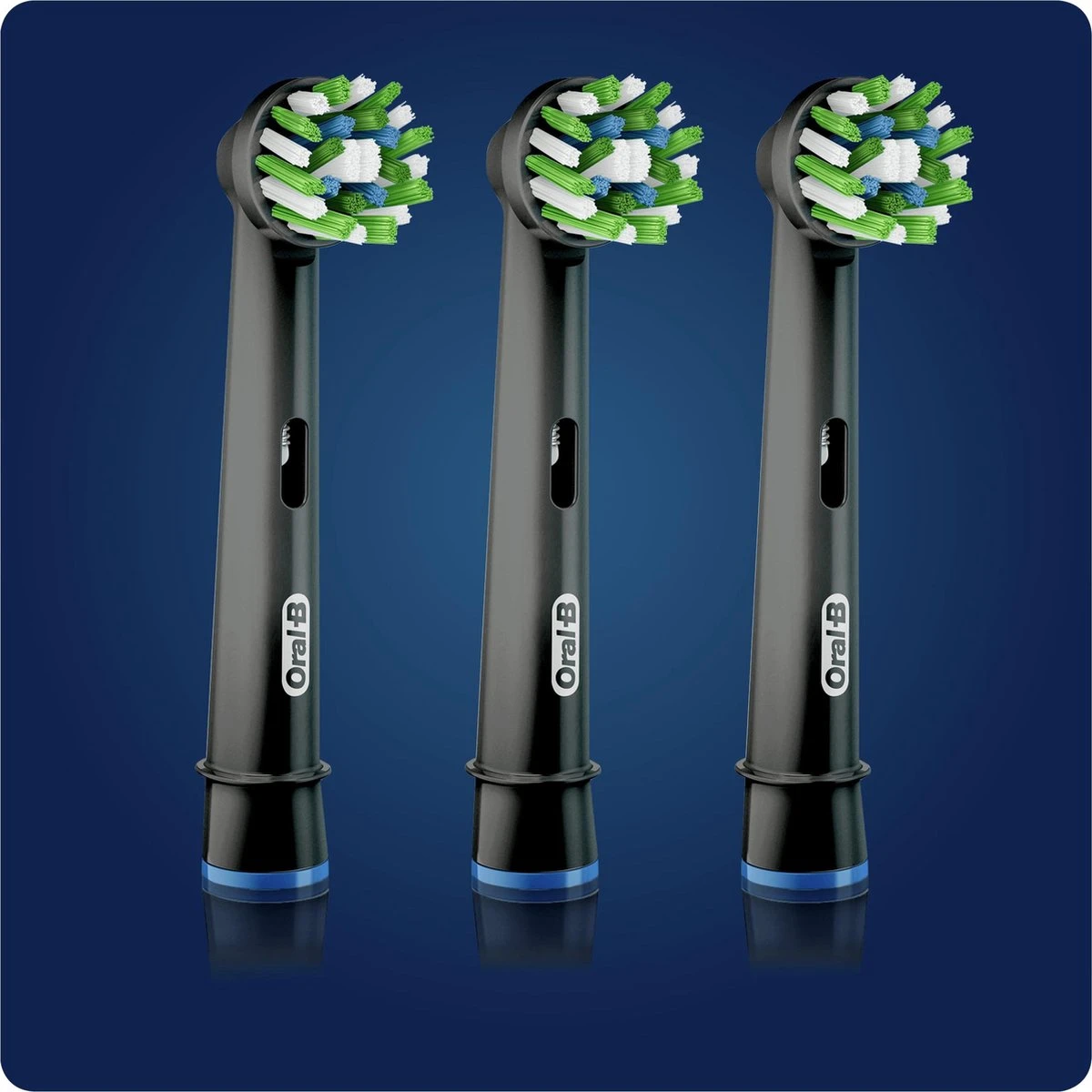 Oral B Oral-B CrossAction - Met CleanMaximiser-technologie - Opzetborstels - Zwart - 3 Stuks - Afbeelding 2