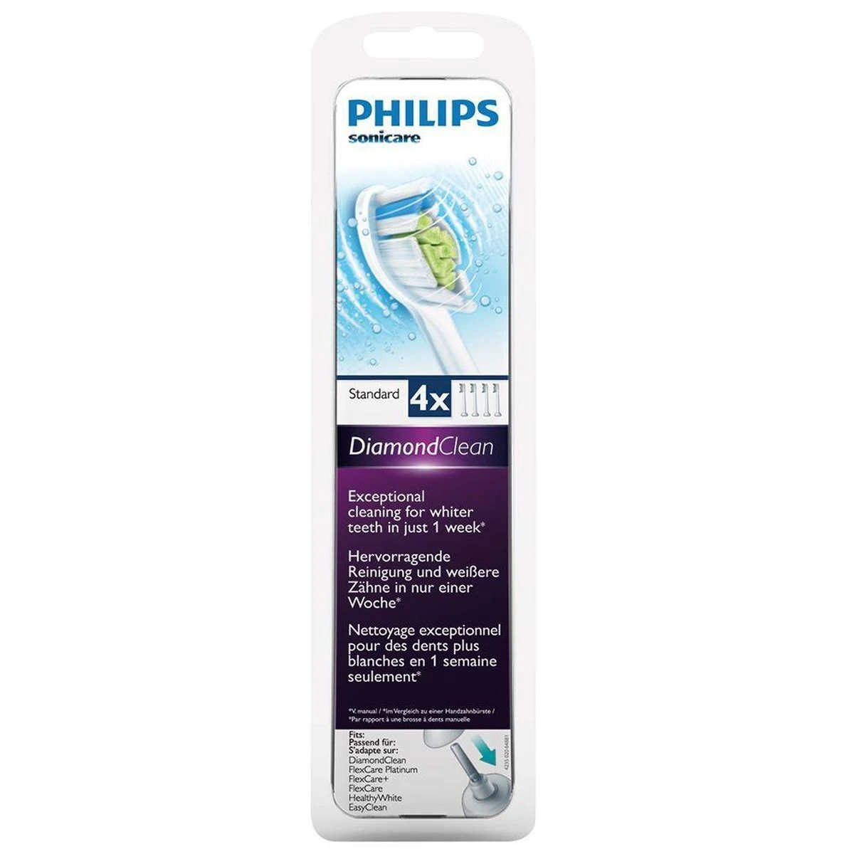 Philips Sonicare W2 Optimal White HX6064/10 - Opzetborstels - 4 Stuks - Afbeelding 13