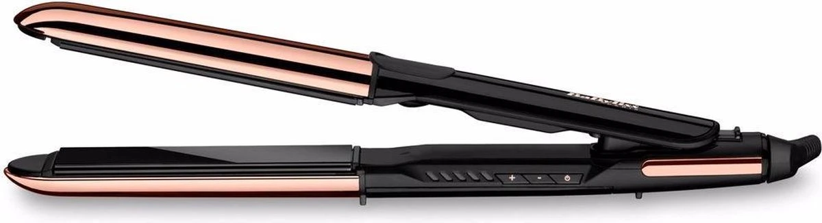 BaByliss Straight & Curl Brilliance Titanium Stijltang ST482E - 2 In 1 Krullen En Stijlen - Extra Lange Platen 28mm - Afbeelding 12