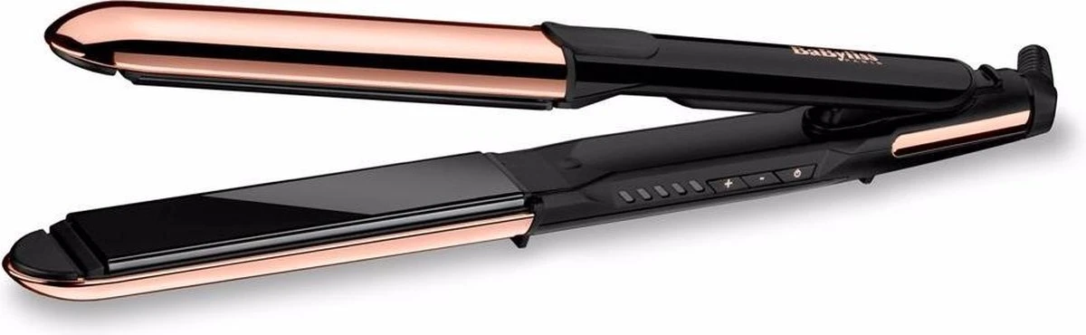BaByliss Straight & Curl Brilliance Titanium Stijltang ST482E - 2 In 1 Krullen En Stijlen - Extra Lange Platen 28mm - Afbeelding 2