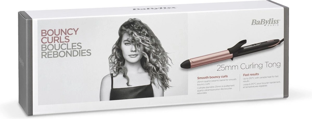 BaByliss ® Rose-Quartz 25mm Curling Tong C451E - Krultang - Afbeelding 8