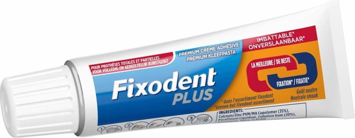 Fixodent Plus - Voordeelverpakking 6x40 G - Kleefpasta - Afbeelding 7