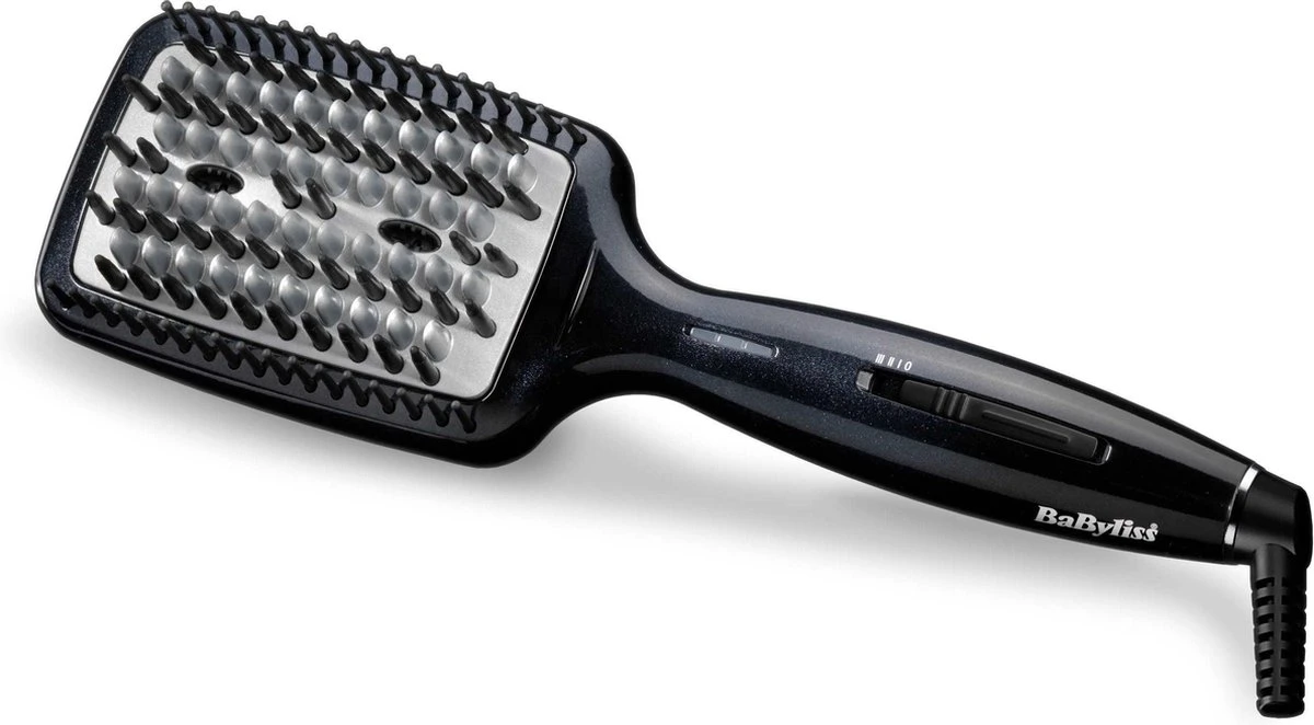 BaByliss Smoothing Heated Brush Stijlborstel HSB101E - 3 Temperatuurinstellingen - 1,95m Meedraaiend Snoer - Afbeelding 2