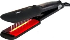 Jocam® Steampod - Professionele Stoom Stijltang - Krultang - Infrarood - Keramische Coating - Zwart