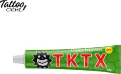 Tattoo Creme - TKTX - Groen 40% - Verdovende Créme - Tattoo Zalf - Tattoo Zonder Pijn - Snelwerkend En Langdurig - 10g