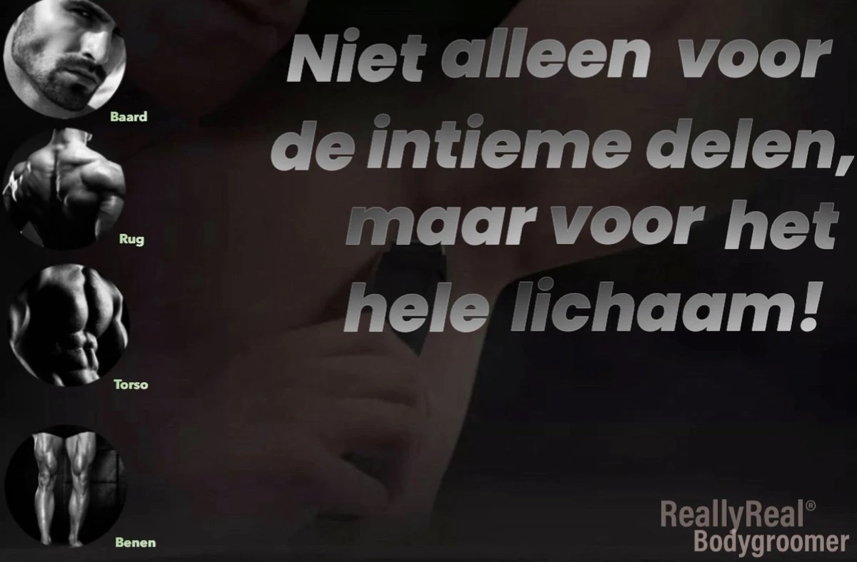 ReallyReal® Bodygroomer Mannen - Scheerapparaat - Trimmer Voor De Intieme Delen - Tondeuse Gehele Lichaam - Baardtrimmer - Shaver Inclusief Opzetstukken - Waterbestendig 6 ReallyReal® Bodygroomer Mannen - Scheerapparaat - Trimmer Voor De Intieme Delen - Tondeuse Gehele Lichaam - Baardtrimmer - Shaver Inclusief Opzetstukken - Waterbestendig - Afbeelding 5