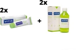 2x Vitis Orthodontic Mondspoelmiddel + 2x Vitis Orthodontic Tandpasta - Voordeelpakket