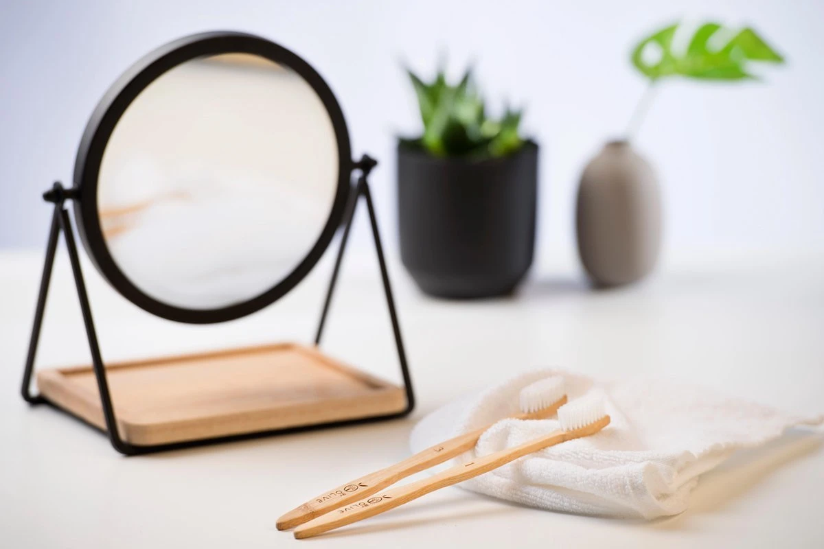 Bamboe Tandenborstel By Olive 4 St. Genummerd 100% Moso Bamboo - Afbeelding 3