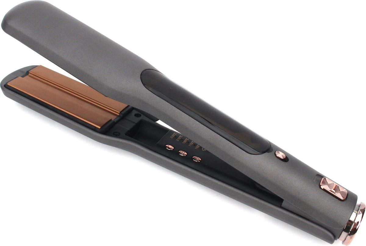 SteamGoods Steampod 3.0 - Professionele Stoom Stijltang - Krultang - Stijltang - Inclusief Gratis Accessoires - Cadeautip - Zwart