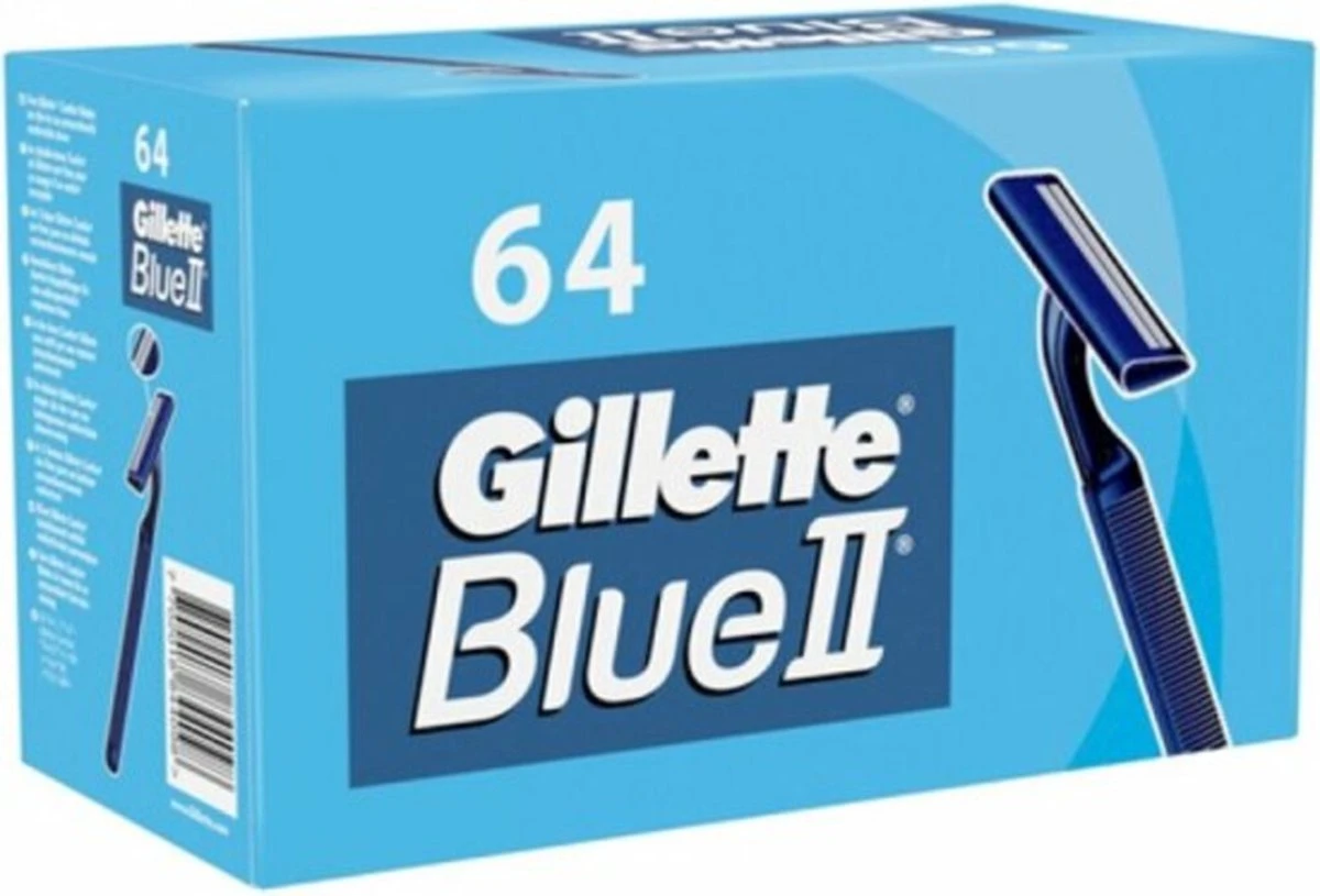 Gillette® Gillette Blue II - Wegwerpscheermesjes - 64 Stuks 3 Gillette® Gillette Blue II - Wegwerpscheermesjes - 64 Stuks