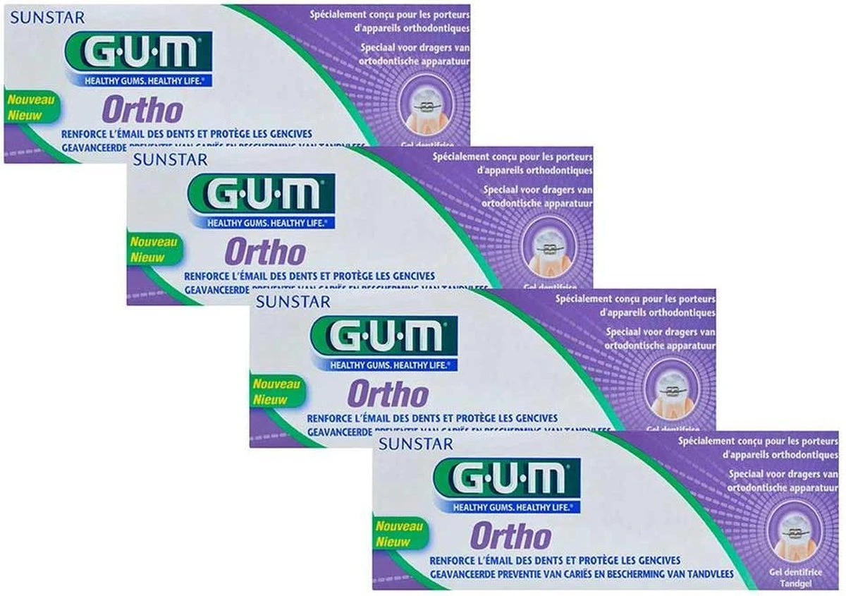 GUMĀ® 4x GUM Tandpasta Ortho 75 Ml - Afbeelding 2