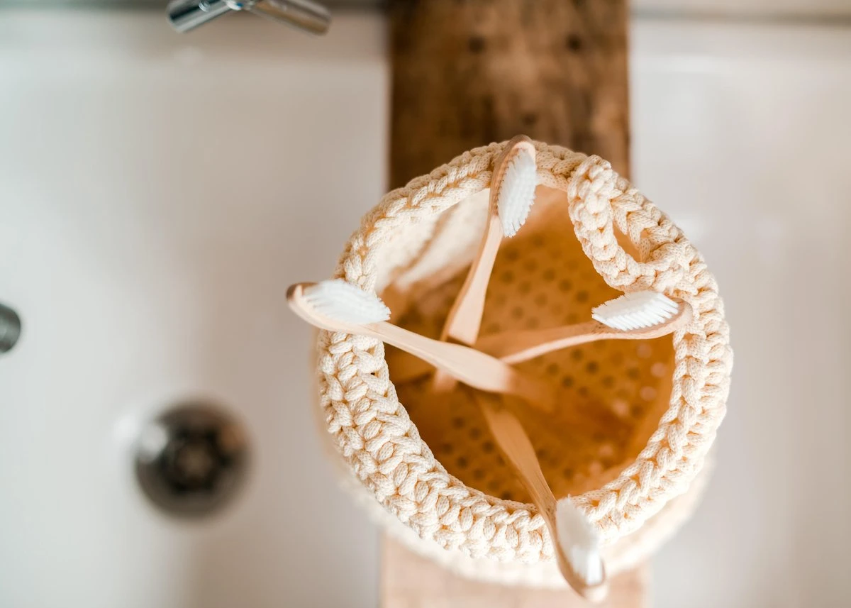 Bamboe Tandenborstel By Olive 4 St. Genummerd 100% Moso Bamboo - Afbeelding 8