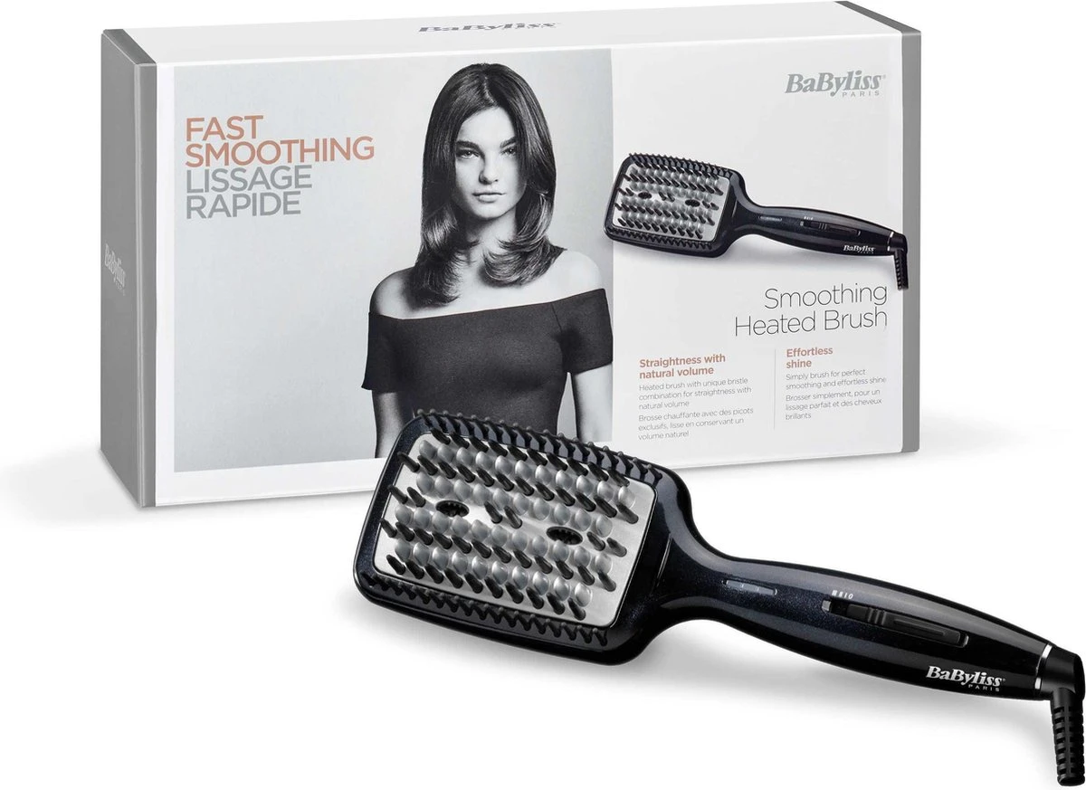 BaByliss Smoothing Heated Brush Stijlborstel HSB101E - 3 Temperatuurinstellingen - 1,95m Meedraaiend Snoer - Afbeelding 15