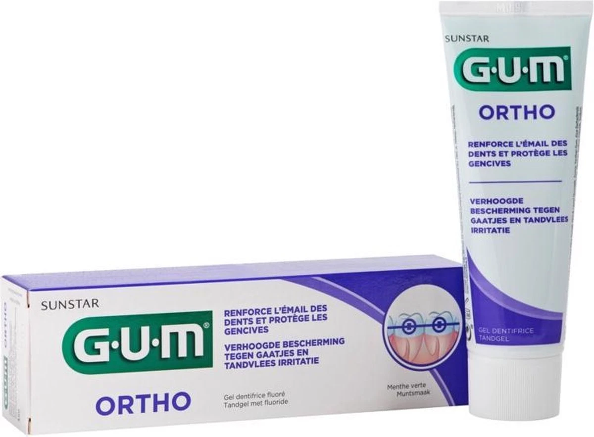 GUMĀ® 4x GUM Tandpasta Ortho 75 Ml - Afbeelding 3
