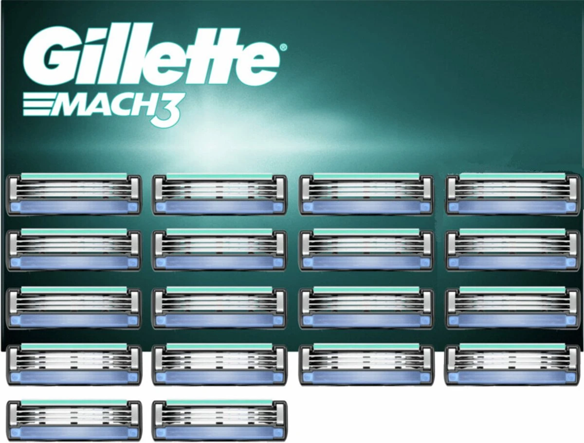 GilletteĀ® Gillette Mach3 Scheermesjes Voor Mannen - 18 Navulmesjes - Afbeelding 8