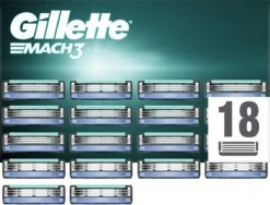Gillette® Gillette Mach3 Scheermesjes Voor Mannen - 18 Navulmesjes