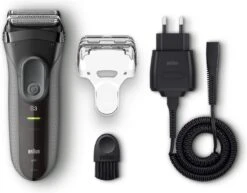 Braun Series 3 3000s Elektrische Scheerapparaat + EN10 Neustrimmer