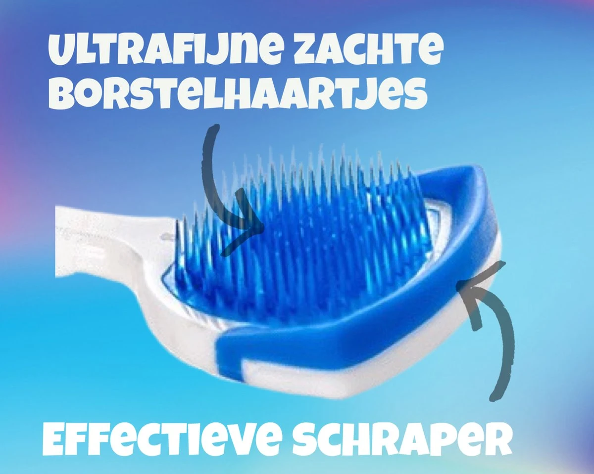 JuliBrite® Tong Gel (50ML) & Tongschraper - Reinigt Witte Tong Aanslag - Tegen Slechte Adem - Met Zink & CPC - Tongreiniger Set - Halitose & Beslagen Tong - Afbeelding 5