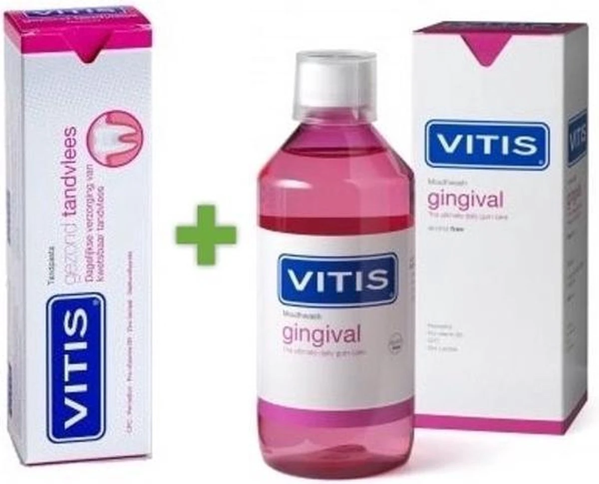 Vitis Gingival Tandpasta + Mondwater (gezond Tandvlees) - Voordeelpakket - Afbeelding 2