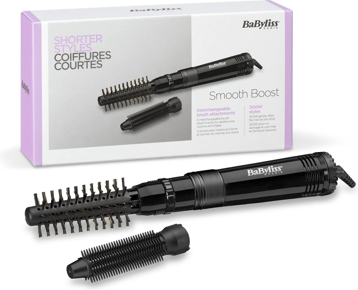 BaByliss Smooth Boost Föhnborstel 668E - 22mm Harde- En Zachte Bortstel - Multivoltage - Afbeelding 8