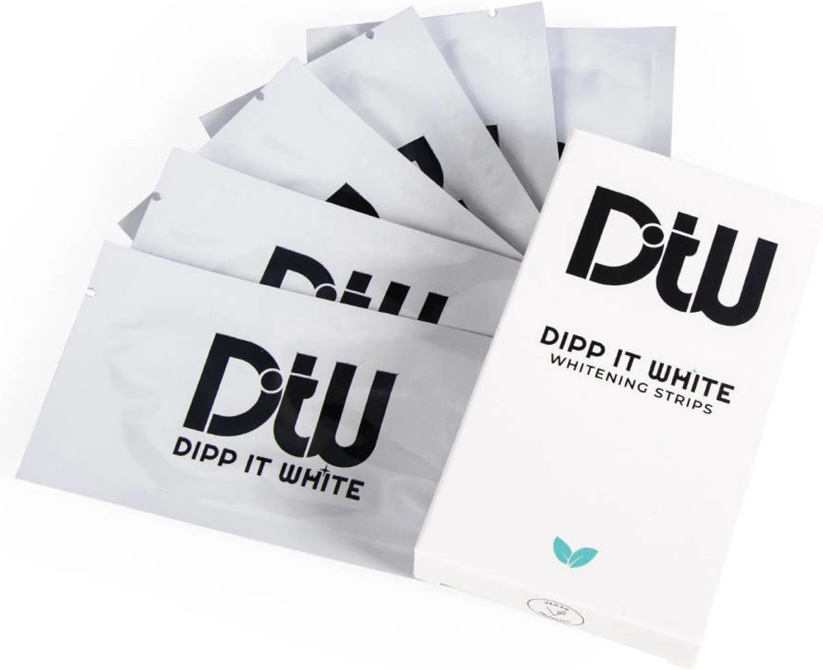 DIPPITWHITE | MINT SMAAK |14 Behandelingen | Tandenbleek/Teeth Whitening Strips | Peroxidevrij (0%) | 100% Natuurlijk | Wittere Tanden | Tandenblekers 5 DIPPITWHITE | MINT SMAAK |14 Behandelingen | Tandenbleek/Teeth Whitening Strips | Peroxidevrij (0%) | 100% Natuurlijk | Wittere Tanden | Tandenblekers - Afbeelding 3