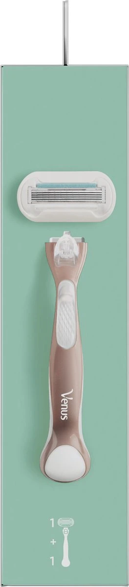 Gillette Venus Deluxe Smooth Sensitive - Scheersysteem Voor Vrouwen - RoseGold - 1 Handvat - 1 Navulmesje - 1 Scheermesje - Afbeelding 11