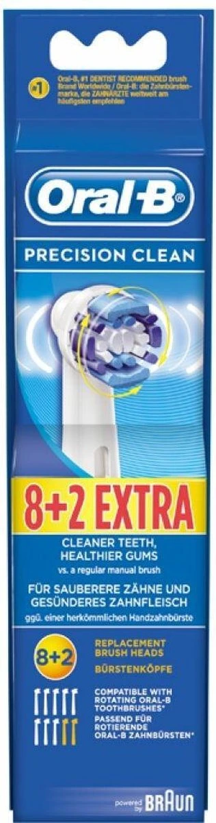Oral B Oral-B Precison Clean Opzetborstels - 8 +2 Stuks - Afbeelding 8