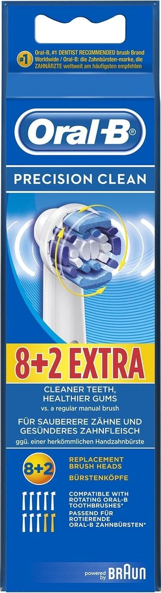 Oral B Oral-B Precison Clean Opzetborstels - 8 +2 Stuks - Afbeelding 11