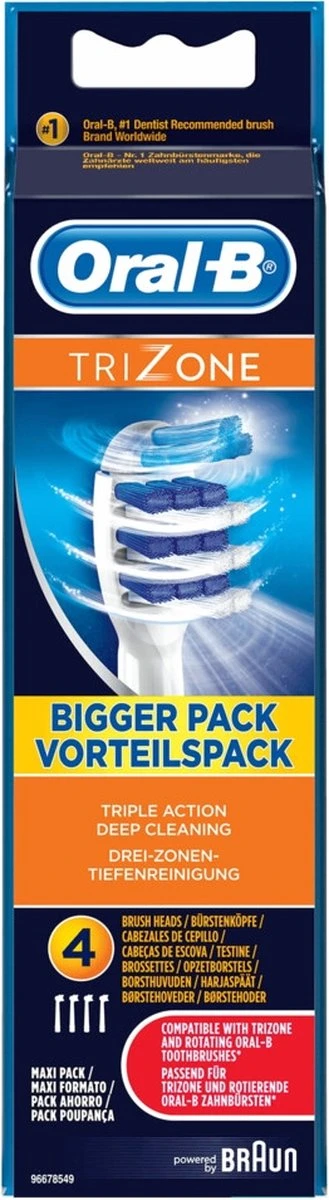 Oral B Oral-B TriZone - Opzetborstels - 4 Stuks 7 Oral B Oral-B TriZone - Opzetborstels - 4 Stuks - Afbeelding 5