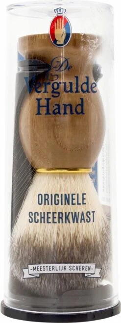 Vergulde Hand Scheerkwast - Voor Kappers
