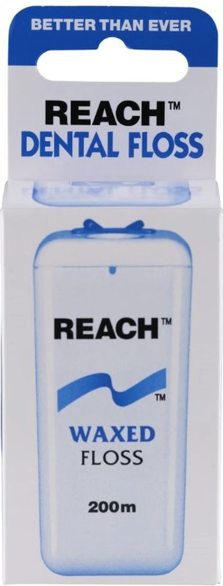 Johnson & Johnson Reach Dental Waxed Floss Flosdraad- 200 M - Flosdraad 3 Johnson & Johnson Reach Dental Waxed Floss Flosdraad- 200 M - Flosdraad