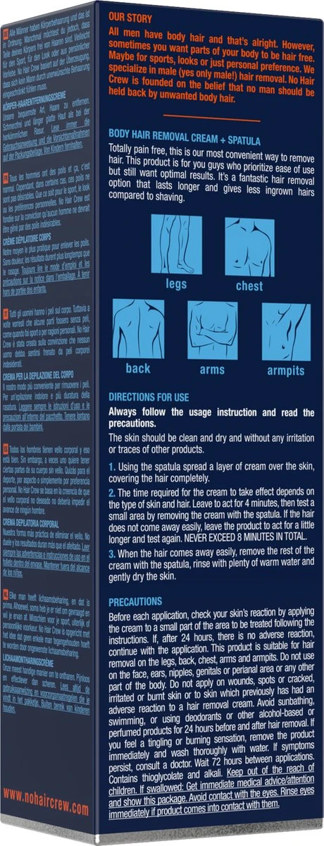 NO HAIR CREW - Ontharingscreme Mannen - Lichaam - Men - Ontharing Mannen - Afbeelding 10