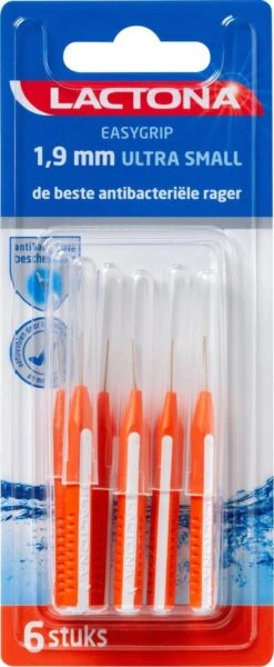 Lactona Ragers Easygrip 1,9 Mm Ultra Small - Tandenrager - 6 Stuks