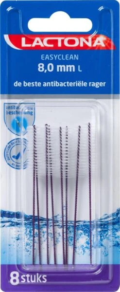 Lactona Ragers Easyclean 8,0 Mm L - Tandenrager - 8 Stuks