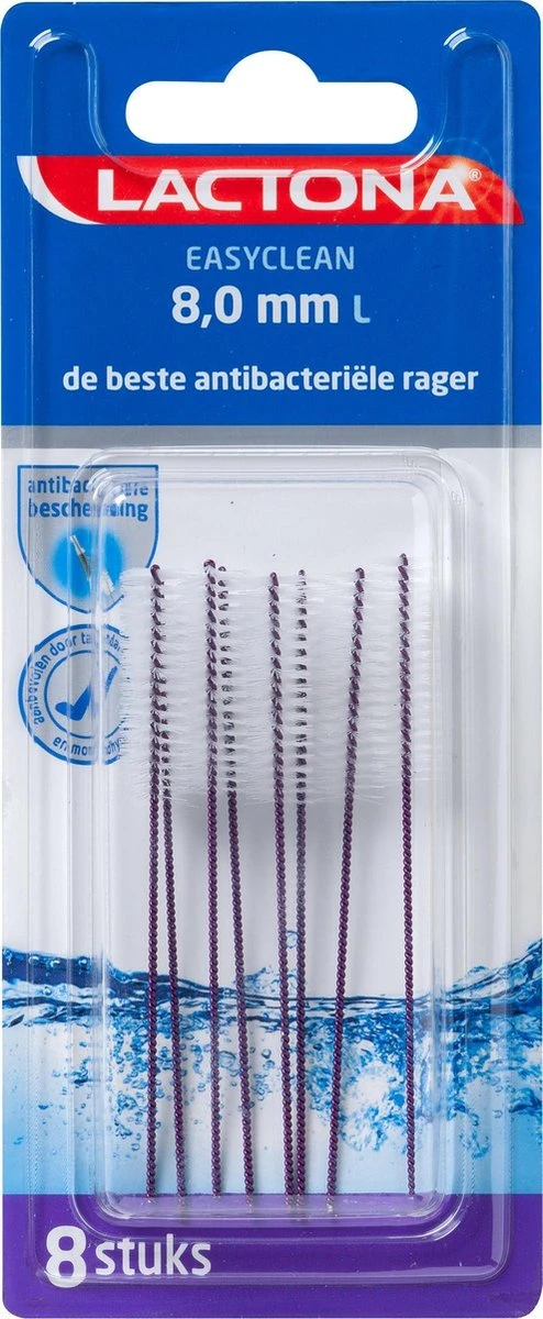 Lactona Ragers Easyclean 8,0 Mm L - Tandenrager - 8 Stuks