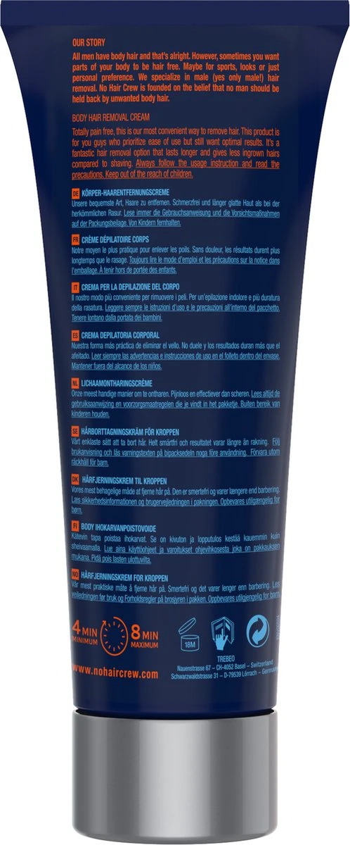 NO HAIR CREW - Ontharingscreme Mannen - Lichaam - Men - Ontharing Mannen - Afbeelding 11