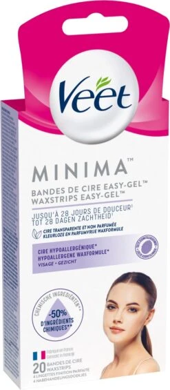 Veet Ontharingsstrips - Gezicht - Hypoallergene Minima - 20 Stuks 18 Veet Ontharingsstrips - Gezicht - Hypoallergene Minima - 20 Stuks -BaByliss Verkoopwinkel 525x1200 5