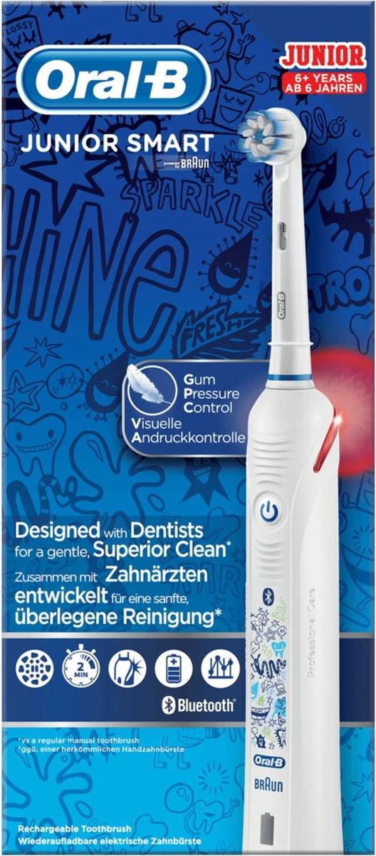 Oral B Oral-B Junior - Elektrische Tandenborstel - Wit 12 Oral B Oral-B Junior - Elektrische Tandenborstel - Wit - Afbeelding 10