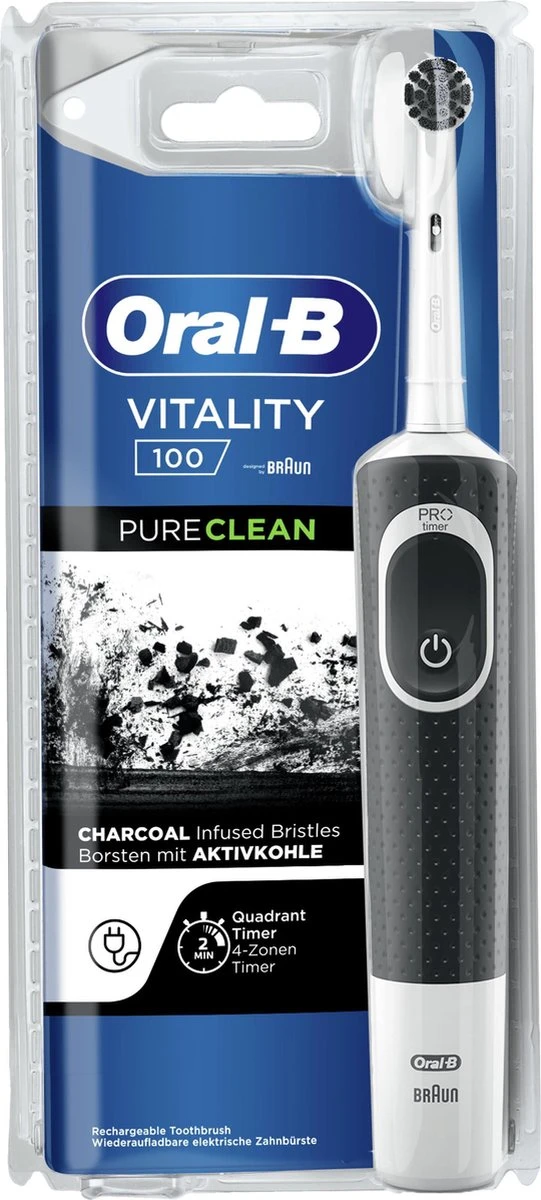 Oral B Oral-B Vitality - 100 - Pure Clean Elektrische Tandenborstel Ontworpen Door Braun 5 Oral B Oral-B Vitality - 100 - Pure Clean Elektrische Tandenborstel Ontworpen Door Braun - Afbeelding 3