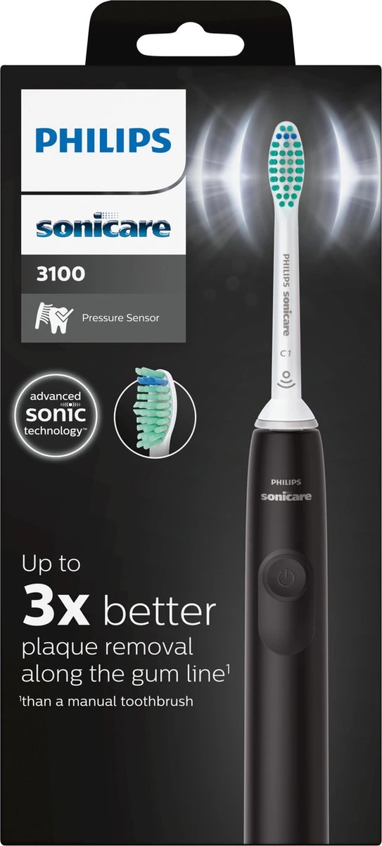 Philips Sonicare Power Elektrische Tandenborstel Series 3100 HX3671/14 Zwart - Afbeelding 2