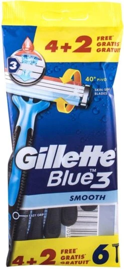 Gillette® Gillette Blue3 Smooth 4+2 Stuks 22 Gillette® Gillette Blue3 Smooth 4+2 Stuks -BaByliss Verkoopwinkel 556x1200