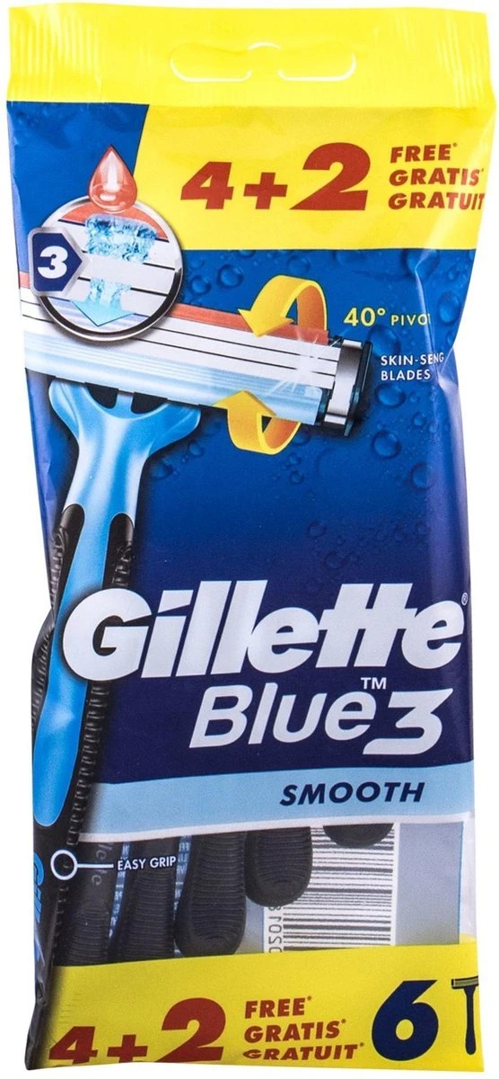 Gillette® Gillette Blue3 Smooth 4+2 Stuks 10 Gillette® Gillette Blue3 Smooth 4+2 Stuks - Afbeelding 8