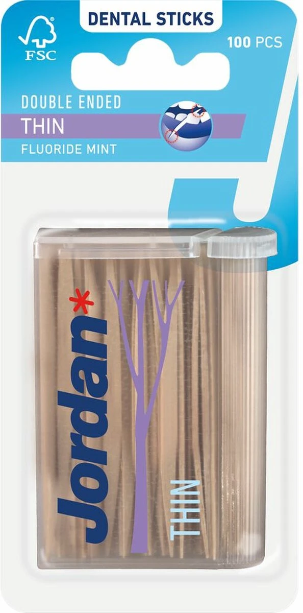 Jordan Dun 2-Zijdig - 100 St - Tandenstoker - Afbeelding 5