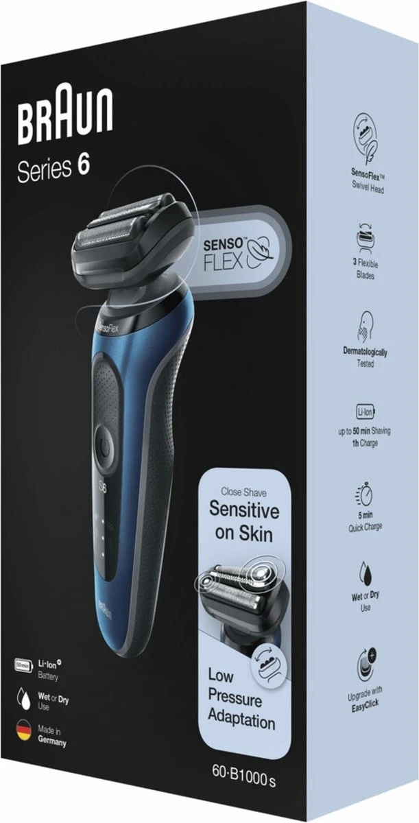 Braun Series 6 60-B1000s Blauw - Elektrisch Scheerapparaat - Afbeelding 8