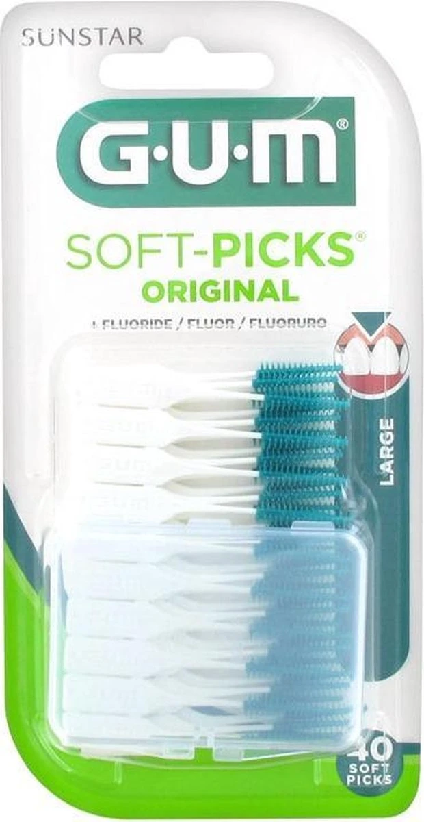 GUM® Gum Soft Picks Large - 40 St - Rager 6 GUM® Gum Soft Picks Large - 40 St - Rager - Afbeelding 4